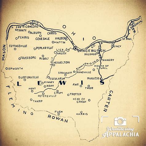 Wandering Appalachia: A Map of Lewis County, Kentucky