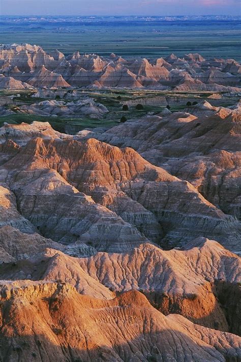 North Dakota Badlands (contains rock formations of coal stria layered w/clays of red scoria ...