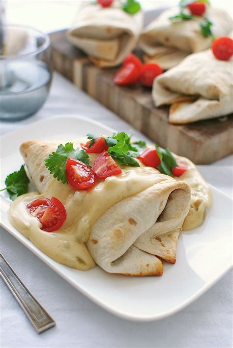 chicken chimichanga recipe with cheese sauce