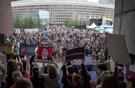 'Kava Nope': Boston Protesters Rally Against Kavanaugh Confirmation | WBUR News