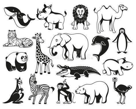 Black White Forest Animals Stock Illustrations – 10,778 Black White Forest Animals Stock ...