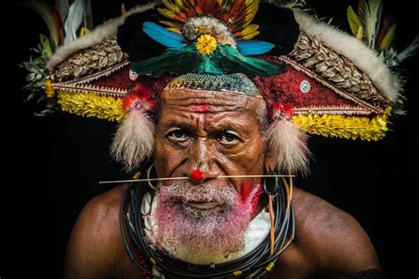 Papua New Guinea Huli tribe from Hela Province ∞ ANYWAYINAWAY