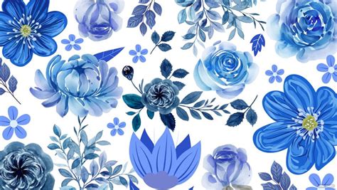 Royal Blue Floral Background in JPG, Illustrator, EPS, SVG - Download | Template.net