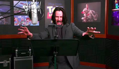 This Behind-the-Scenes Footage of Keanu Reeves Voicing New Toy Story ...