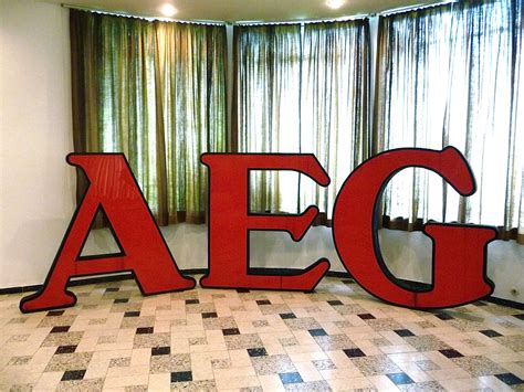 AEG - Company Logo Letters by Peter Behrens for AEG, 1920s | #64826