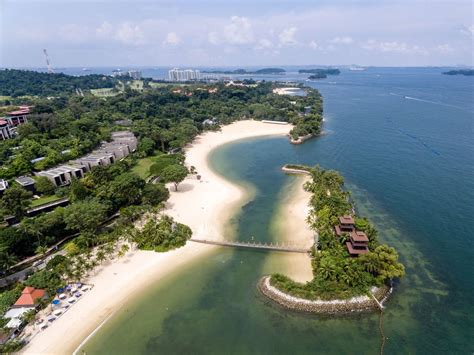 Aerial: Palawan Island and Beach in Sentosa, Singapore - Bilder und ...