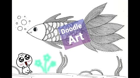 Fish Doodle Art|| How to Doodle a fish - YouTube