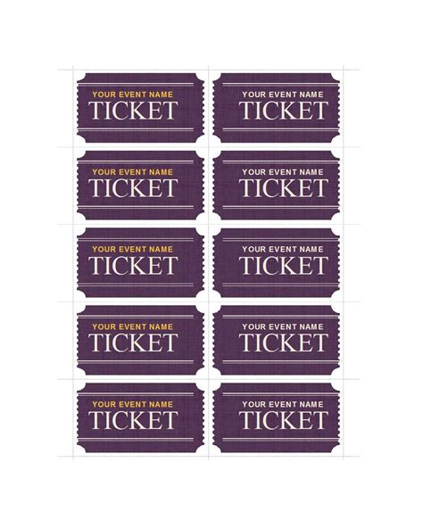 22 FREE Event Ticket Templates (MS Word) ᐅ TemplateLab