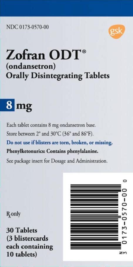 Zofran - FDA prescribing information, side effects and uses