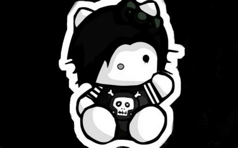 Punk rock hello kitty!, Punk, Emo, Hello kitty, Skull, Girly, Rocker, HD wallpaper | Peakpx