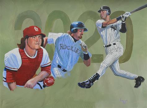 2020 MLB Hall of Fame Painting by Steve Lappe - Fine Art America