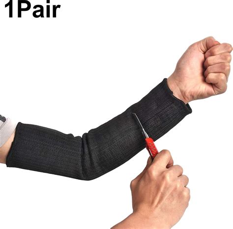 Kevlar Sleeve Arm Guard Forearm Guard Anti-Cut Burn Resistant Arm Sleeve Cut Resistant Stainless ...