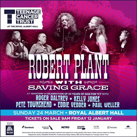 Robert Plant w/ Saving Grace (Royal Albert Hall) - Community Calendar ...