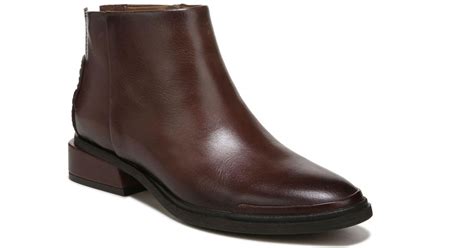 Franco Sarto Leather Sarto Nemi Booties in Brown Leather (Brown) | Lyst