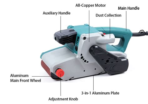 4.5Amp 4 x 24 Inch Variable Speed Belt Sander | Tool.com