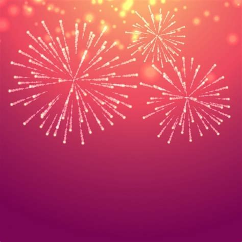 Free Vector | Pink background with fireworks