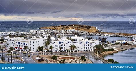 View Over the Marina with Luxury Tourist Residences in Monastir Stock ...