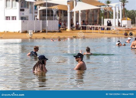 People Floating in Dead Sea Editorial Stock Image - Image of beach, travel: 156123294