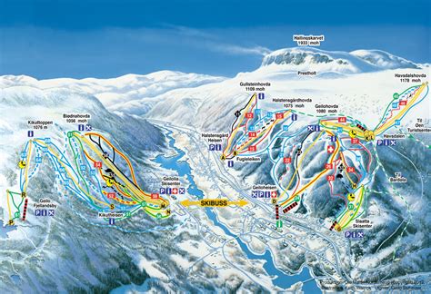 Piste Map Geilo - Scandinavian Dreams