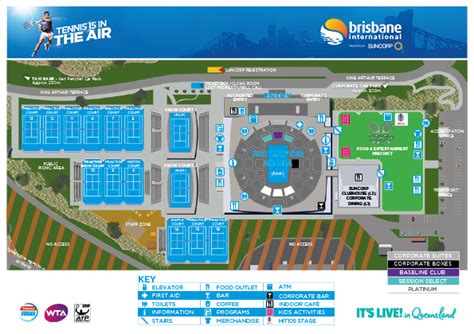 Map - Brisbane International Tennis