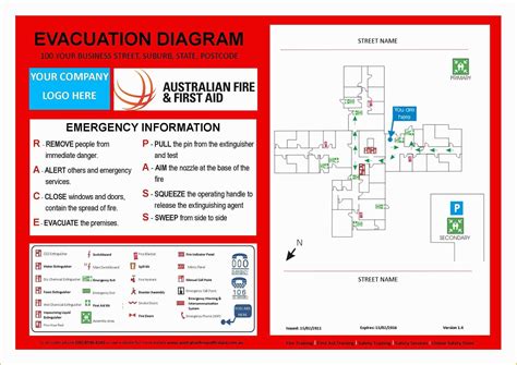 Evacuation Diagram Template