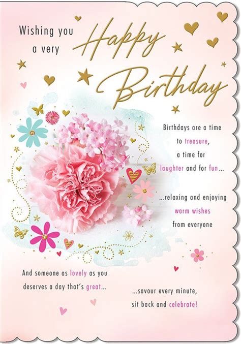 Birthday Card Female Friend With Verses | Happy birthday greetings ...