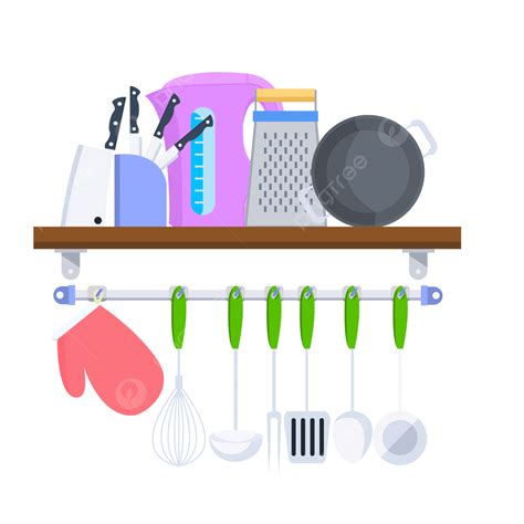 Kitchen Shelf Vector Hd PNG Images, Kitchen Shelf, Cooking, Kitchen ...