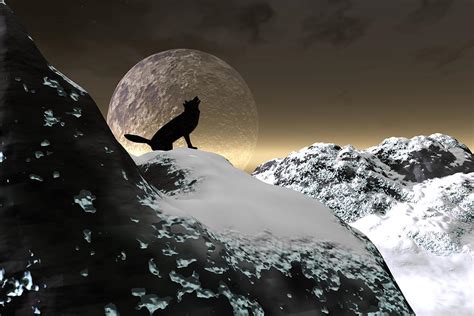 Howling at the wind Digital Art by Claude McCoy - Pixels