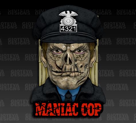 STL file Maniac Cop 1988 🚓・3D printer design to download・Cults