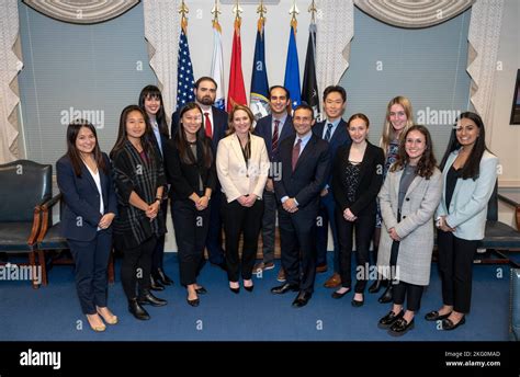 Deputy Secretary of Defense Kathleen Hicks meets with Yale Fellows, the ...