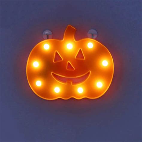 Pumpkin Night Lights Halloween Decorative LED Luminary Wall Table Bedside Lamp Cartoon Decor For ...
