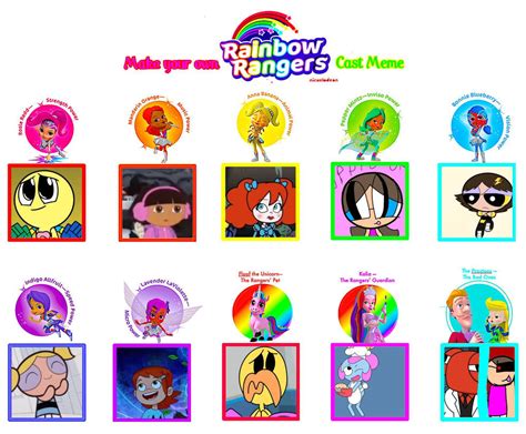 My rainbow rangers cast meme by Amberb2011 on DeviantArt