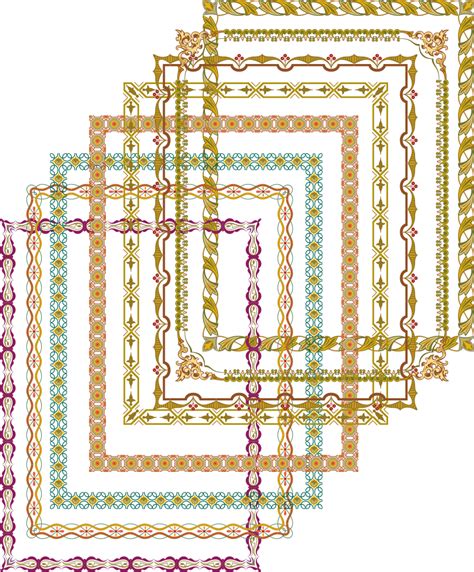 Fancy Frame Outline Vector - Infoupdate.org