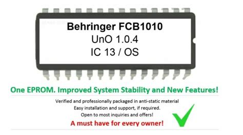 BEHRINGER FCB1010 FIRMWARE custom upgrade: UnO 1.0.4 - Must Have for ...