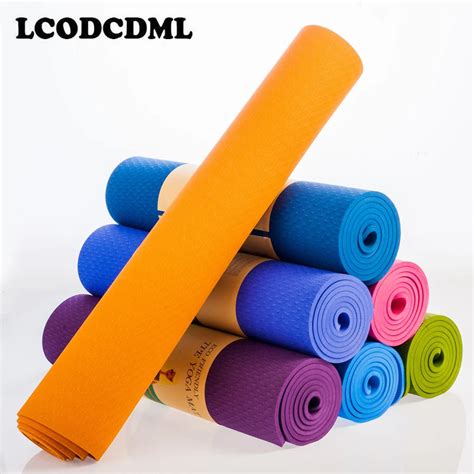 high quality TPE Yoga Mat 6mm Fitness Mat Fitness Yoga Sport Mat Gymnastics Mats With Yoga ...