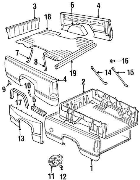 BOX ASSEMBLY Parts for 1993 GMC K1500 Pickup