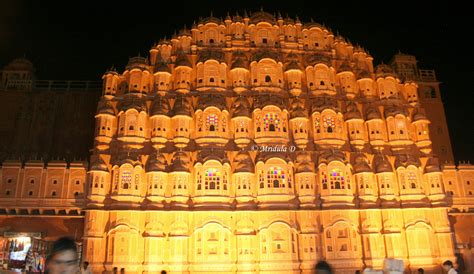 Hawa Mahal at Night, Jaipur, Rajasthan – Travel Tales from India and Abroad