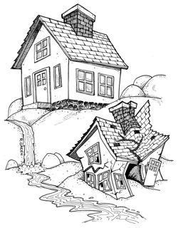 Wise Man Built His House Upon The Rock Coloring Page - Richard McNary's Coloring Pages