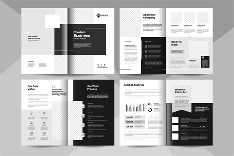 8 pages business brochure template. Corporate business booklet template. | Booklet template ...