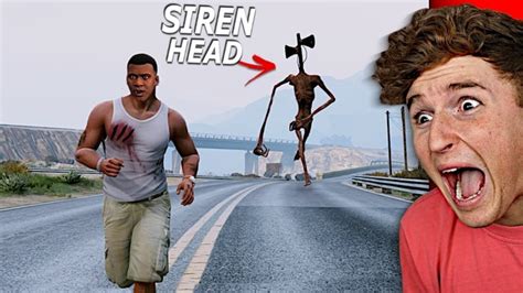 SIREN HEAD CHASES ME In GTA 5.. (TERRIFYING) | SIREN HEAD CHASES ME In ...