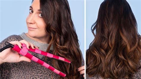 How To Curl Your Hair With A Flat Iron - YouTube