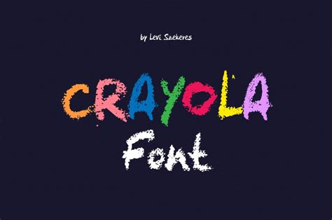 25+ Crayon Fonts to Color Your Designs - The Designest
