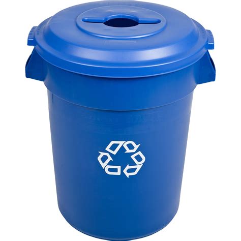 Rubbermaid 32-Gallon BRUTE Blue Recycling Container | 2632-73 | Trash Cans Warehouse