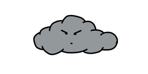 Angry Cloud Cartoon