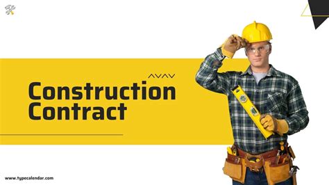 Free Printable Construction Contract Template [PDF & Word] Sample