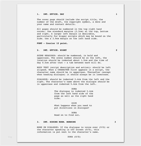 62 Erstaunlich Film Script Vorlage Galerie | Vorlage Ideen