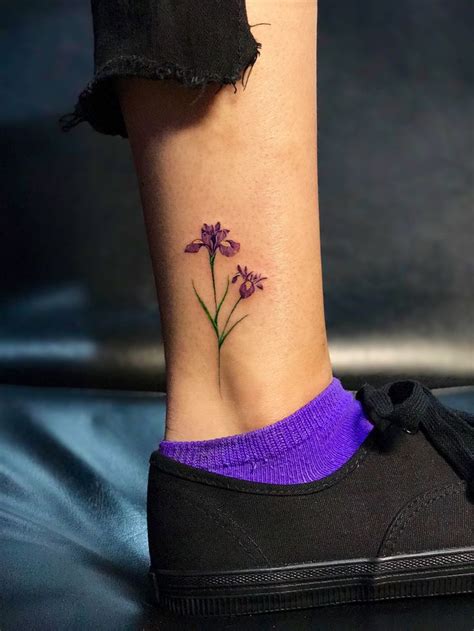 Iris Tattoo by @jayshintattoo | Iris tattoo, Violet flower tattoos ...