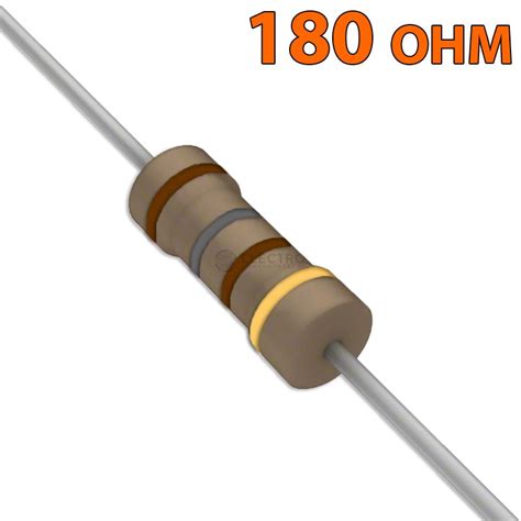 Resistencia 180 ohm 0,25w ±5% 300v