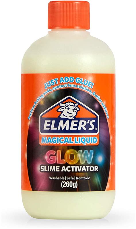 Elmer’s Glow in The Dark Slime Activator | Magical Liquid Glue Slime Activator, 8.75 FL. oz ...