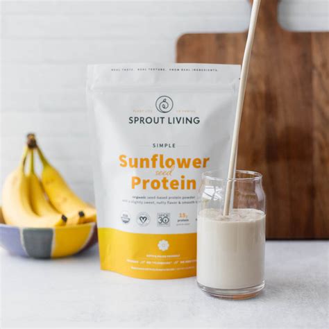 Organic Sunflower Seed Protein. 100% Pure, Ultra-Clean, Additive-Free. - Sprout Living